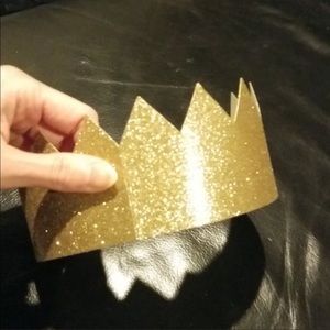 3 for $15 item | Gold Glitter Costume Crown